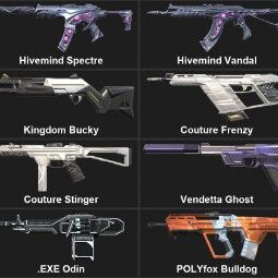 EU 【16 SKINS】  Kingdom Spectre | Hivemind Spectre | Hivemind Vandal | Hivemind Ares | Kingdom Phantom | Kingdom Bucky 1